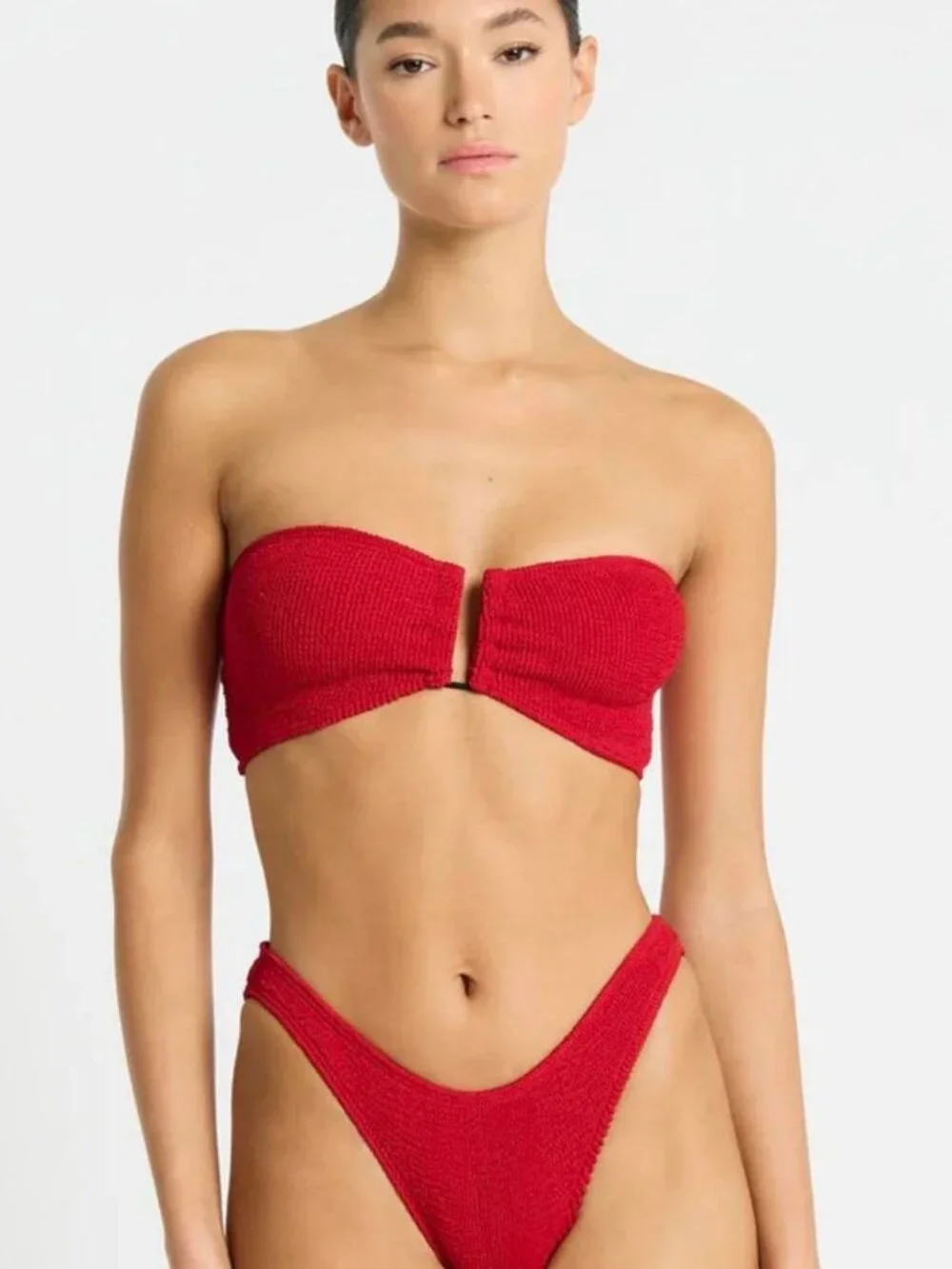 bond-eye Women's Red Bikinis-and-tankini-sets